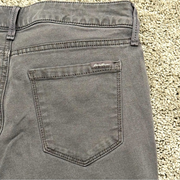 Eddie Bauer Jeans Slightly Curvy Fit Skinny Ankle Leg Stretch Gray Denim Size 0 - Picture 5 of 10